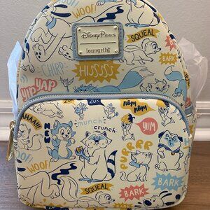 NWT Loungefly Disney Parks Critter Chaos Sidekicks Mini Backpack | Meeko Marie